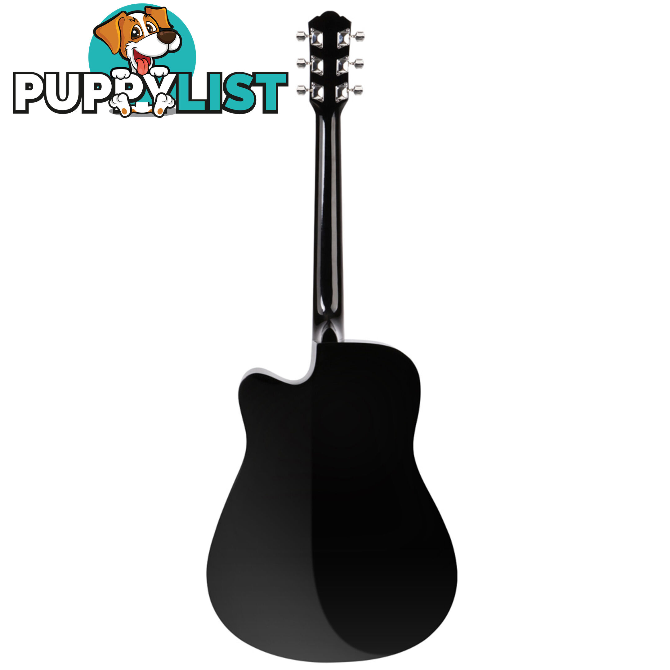 41" Steel-Stringed Acoustic Guitar Black