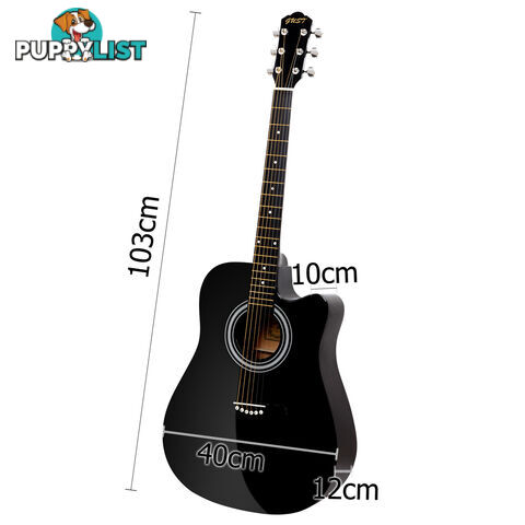 41" Steel-Stringed Acoustic Guitar Black