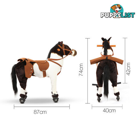 Ride on Pedal Toy Pony - White