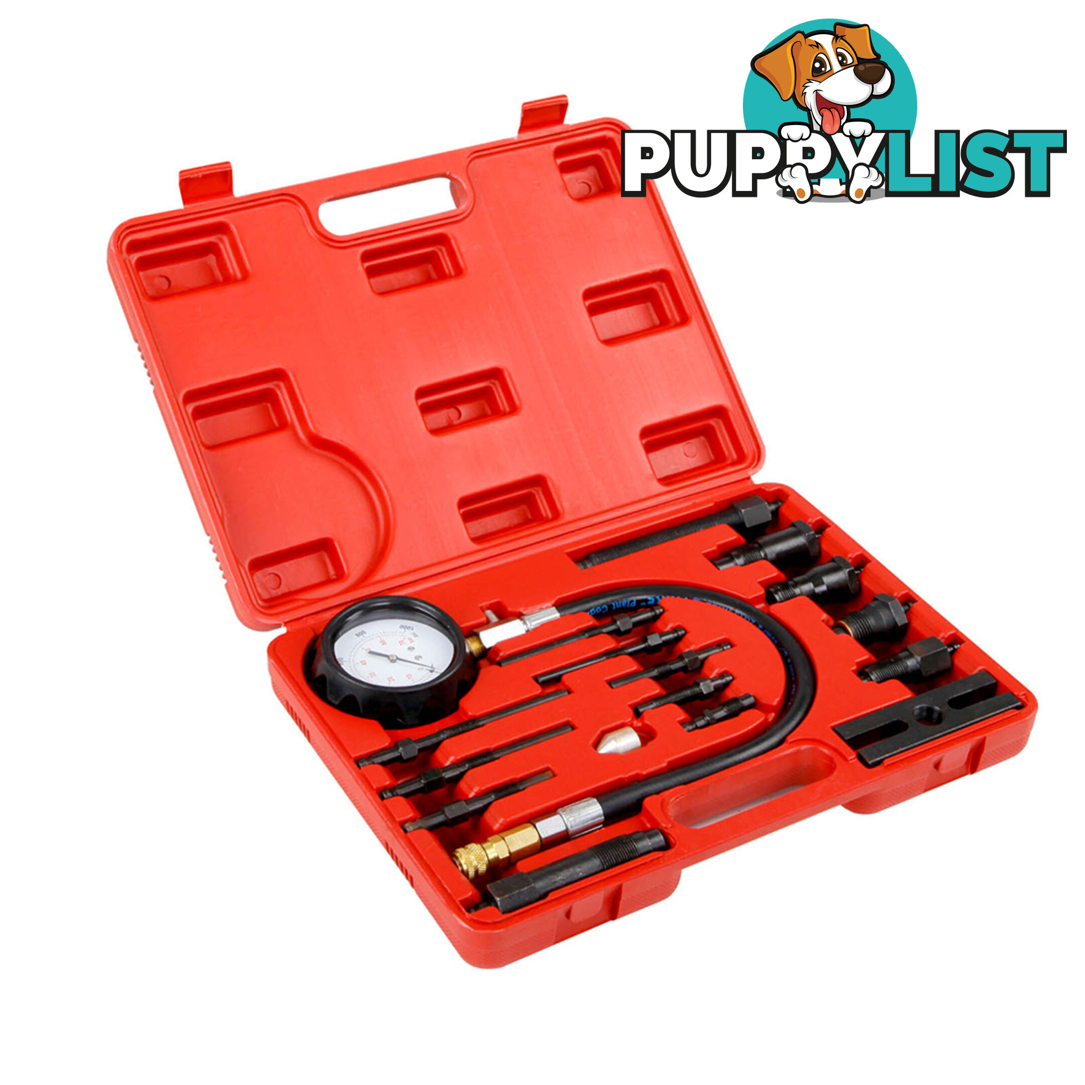 Giantz 17 Pcs Diesel Engine Compression Tester Kit