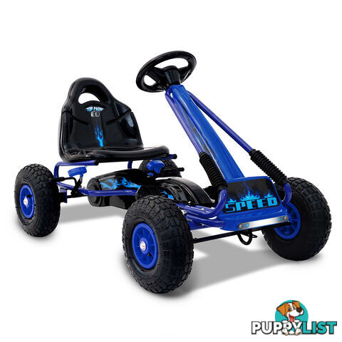 Kids Pedal Go Kart - Blue