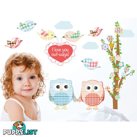 Love Owl-ways Tree Wall Stickers - Totally Movable