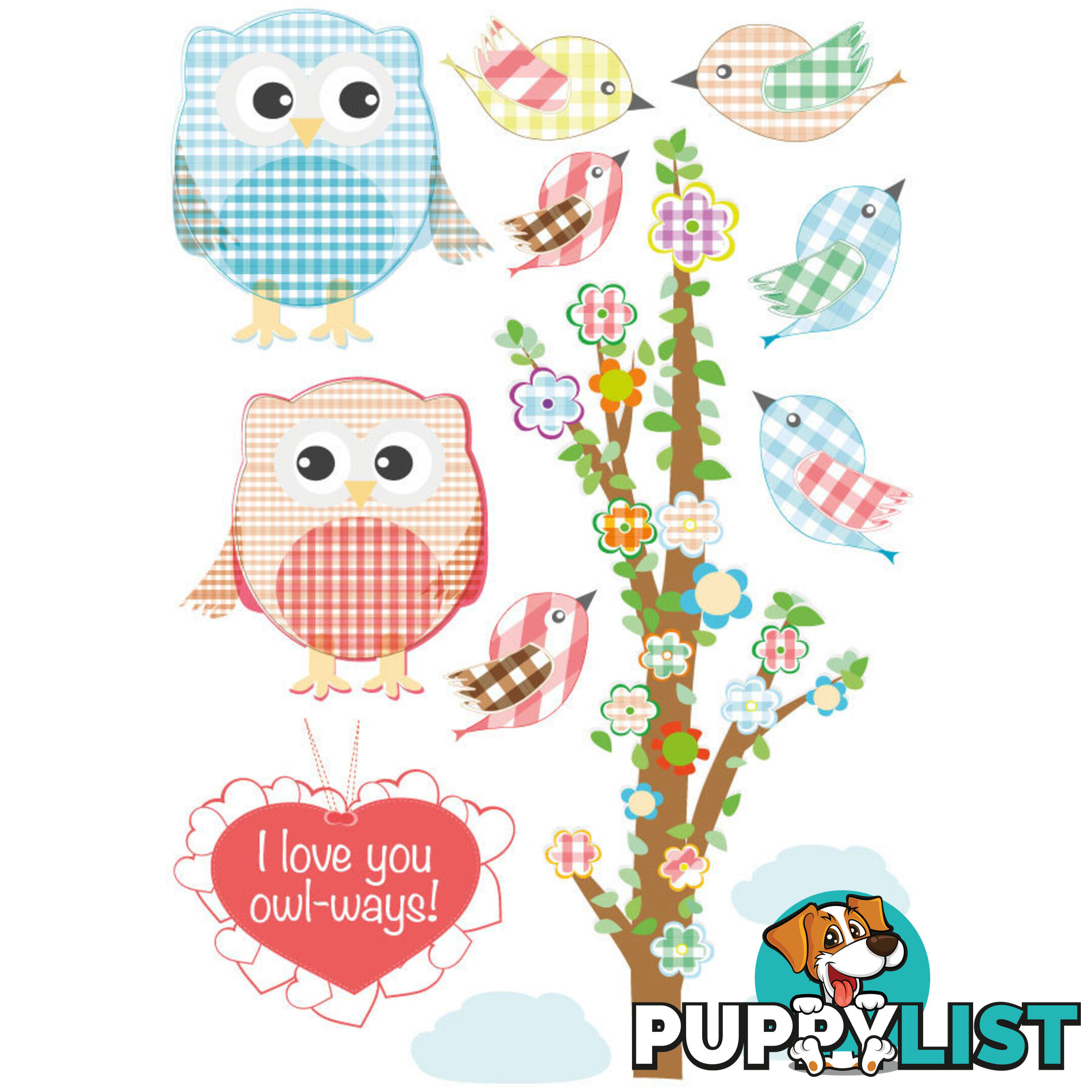 Love Owl-ways Tree Wall Stickers - Totally Movable