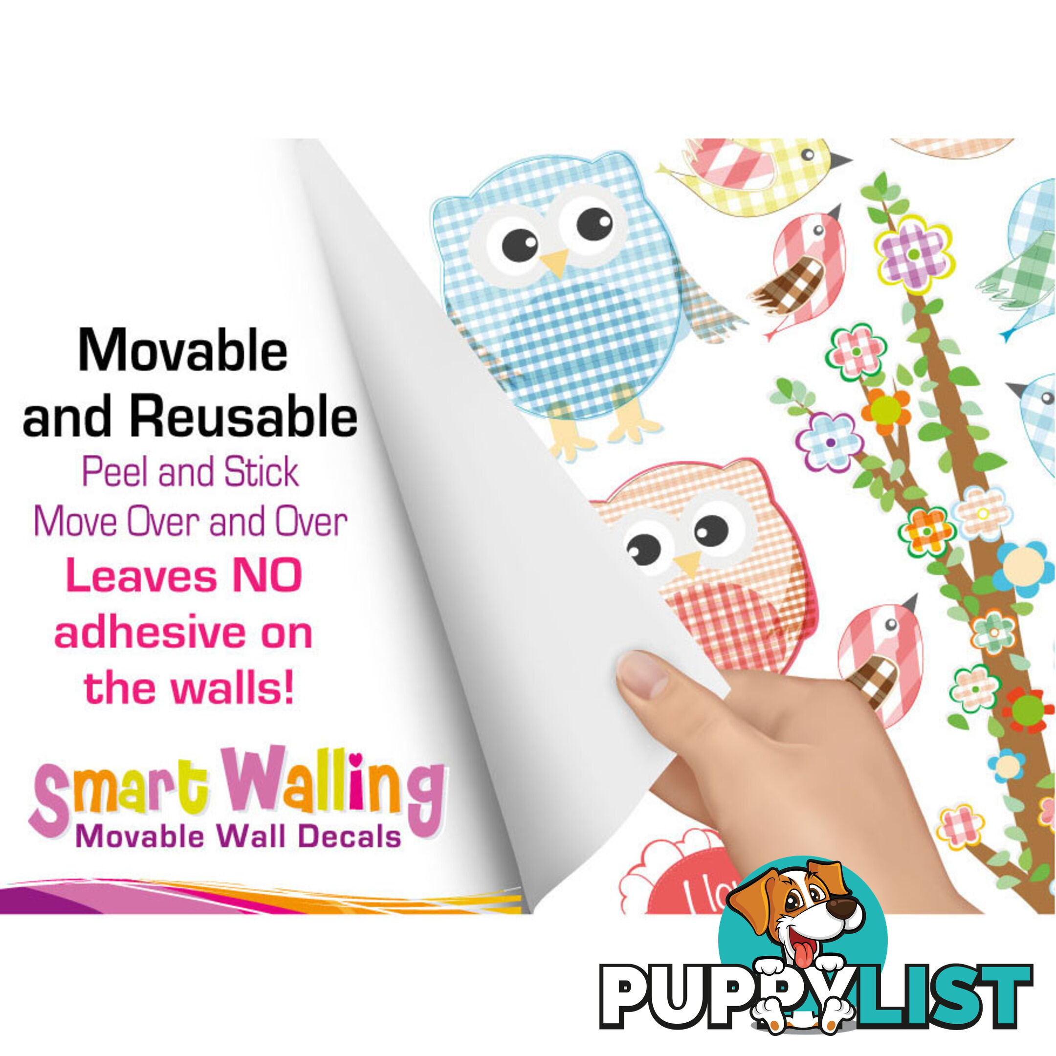 Love Owl-ways Tree Wall Stickers - Totally Movable