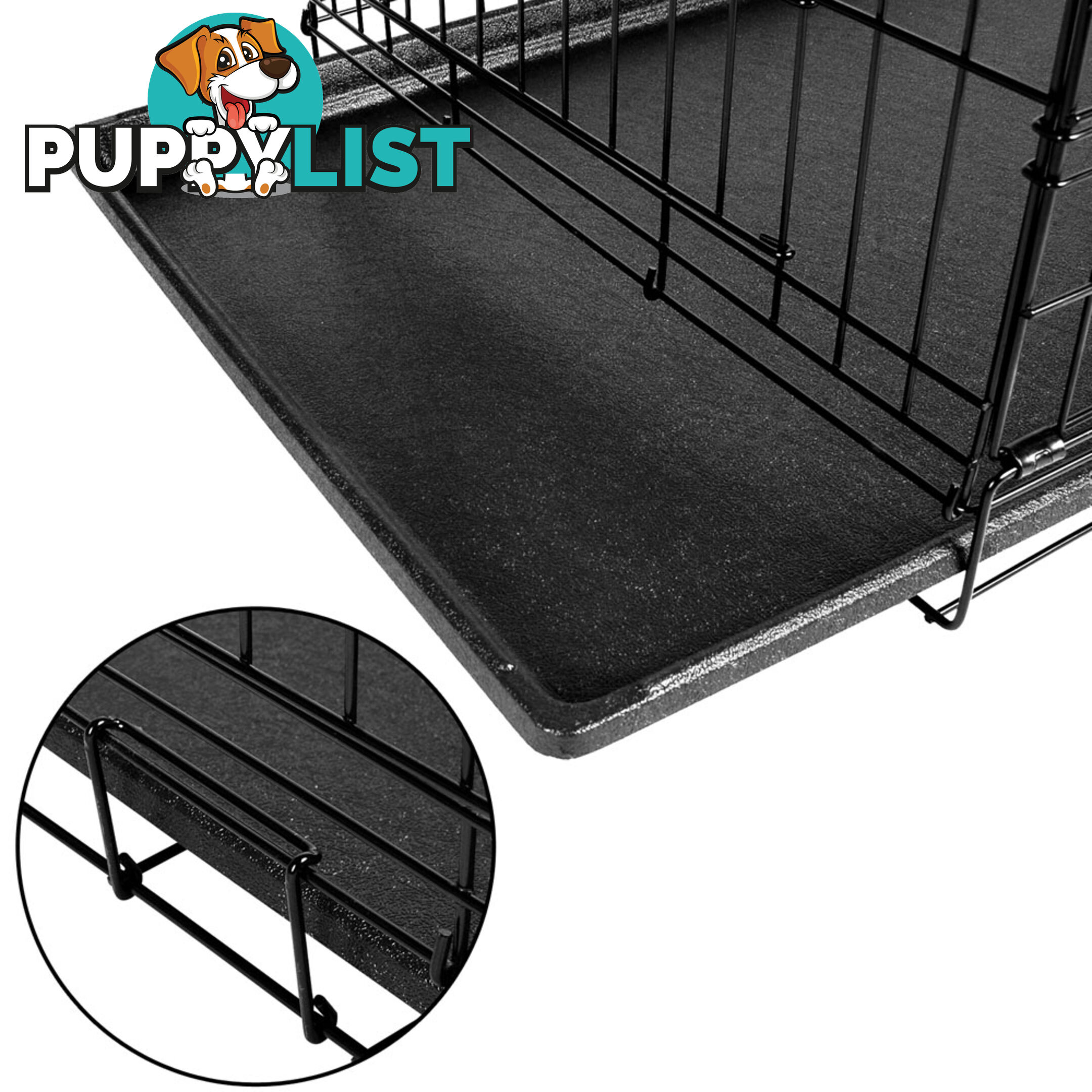 Metal Collapsible Dog Cage 42IN