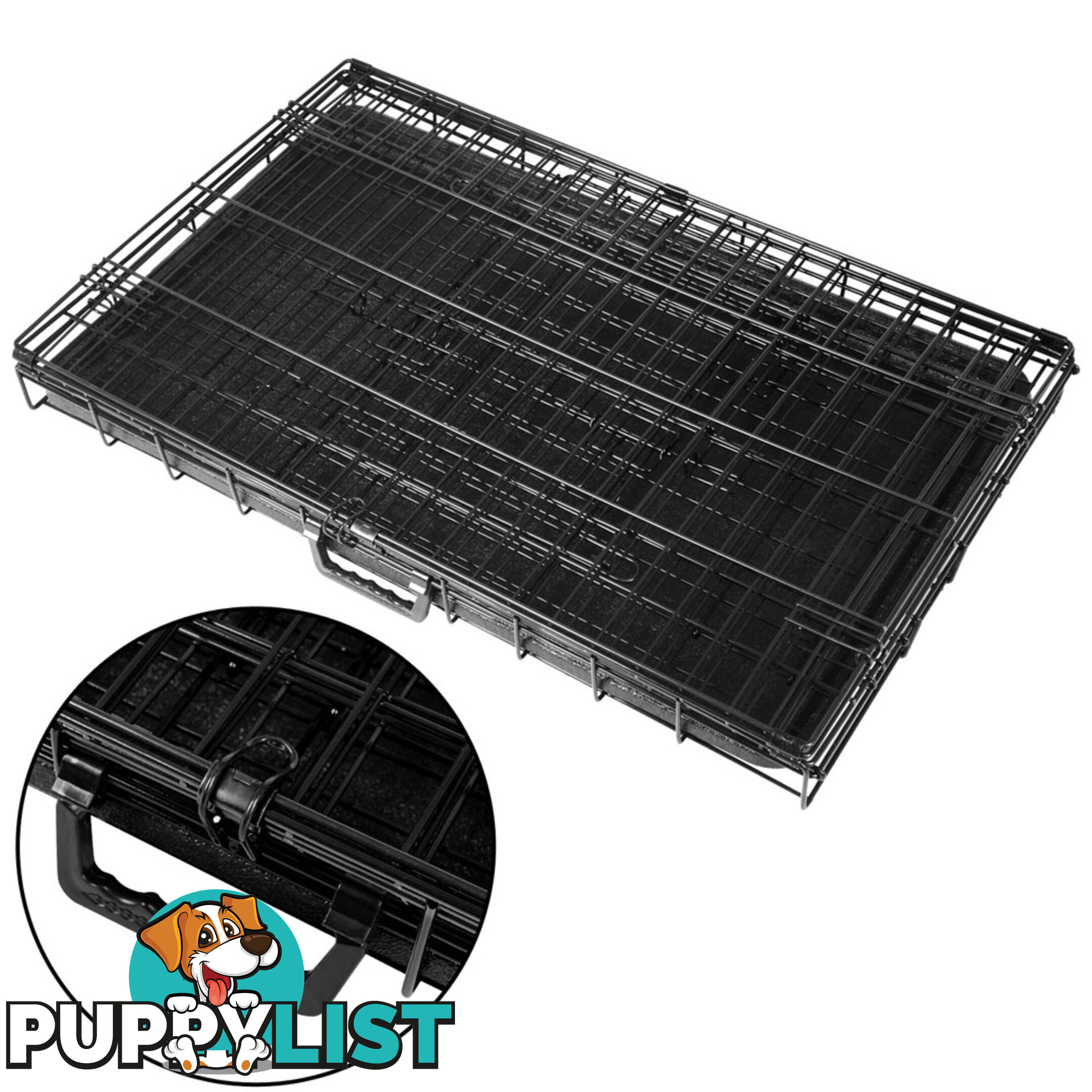 Metal Collapsible Dog Cage 42IN