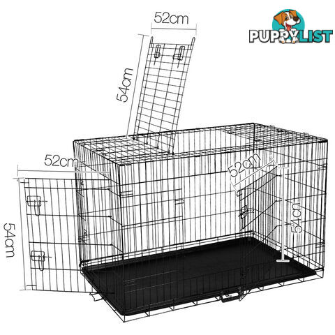 Metal Collapsible Dog Cage 42IN