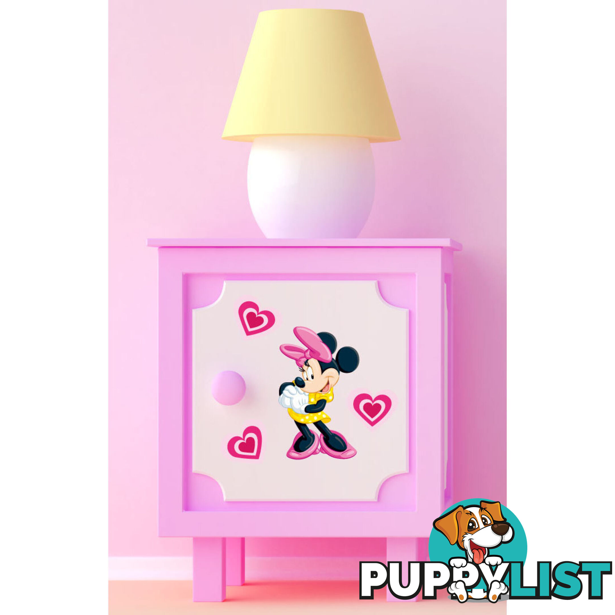 10 X Minnie Mouse Wall Stickers - Totally Movable over and over