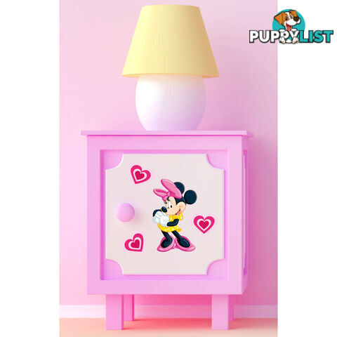 10 X Minnie Mouse Wall Stickers - Totally Movable over and over