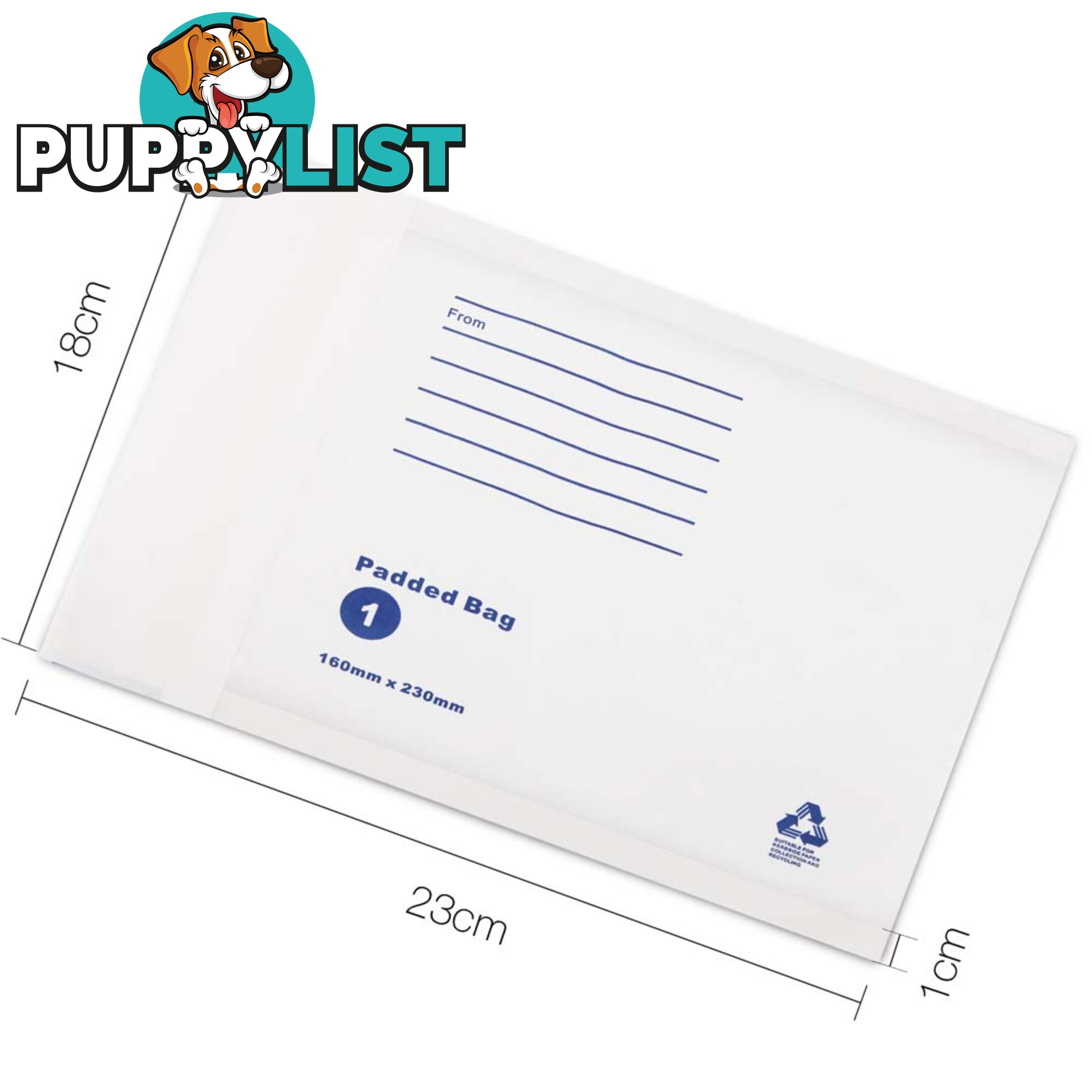 Bubble Padded Mail Envelopes 500pcs 160mm x 230mm