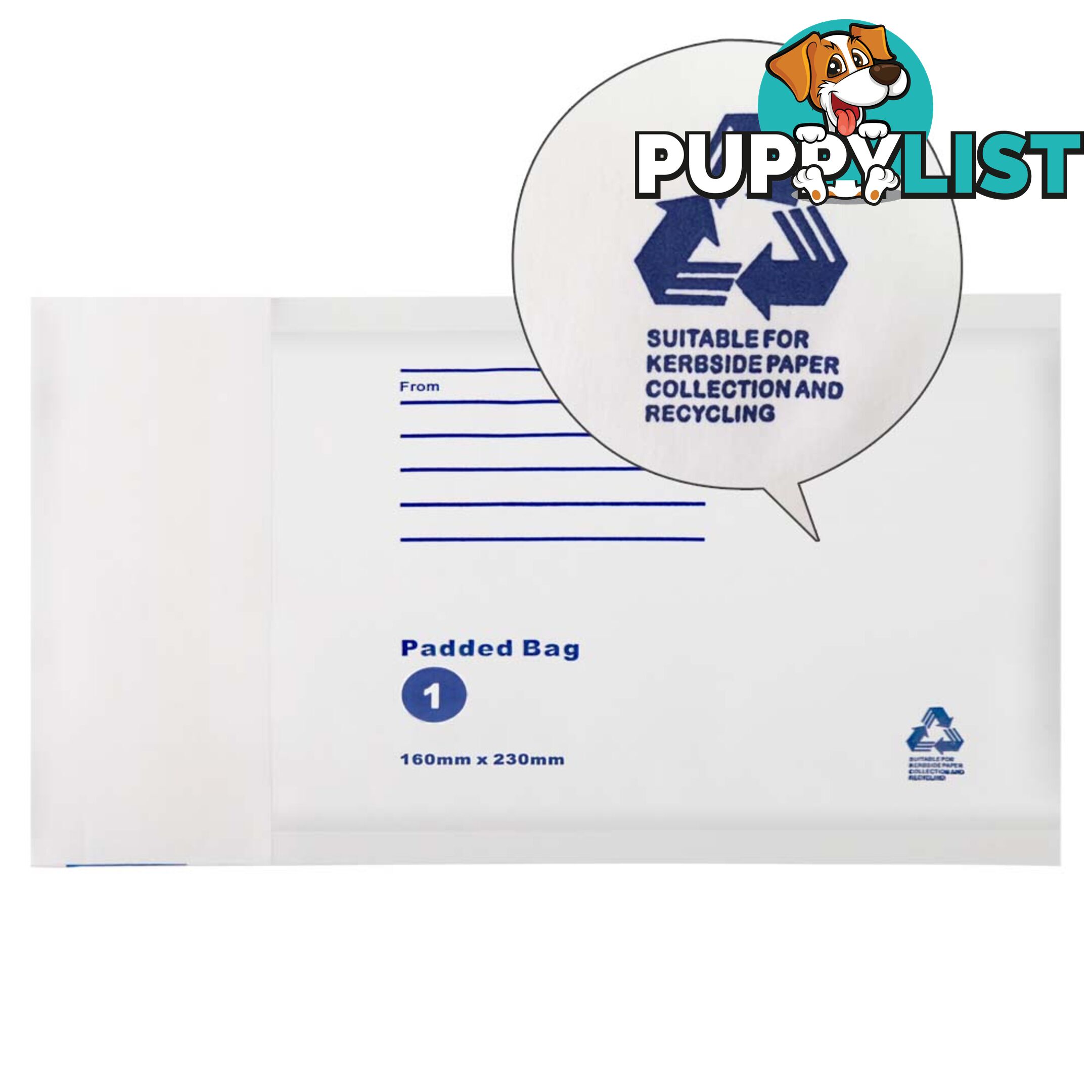 Bubble Padded Mail Envelopes 500pcs 160mm x 230mm