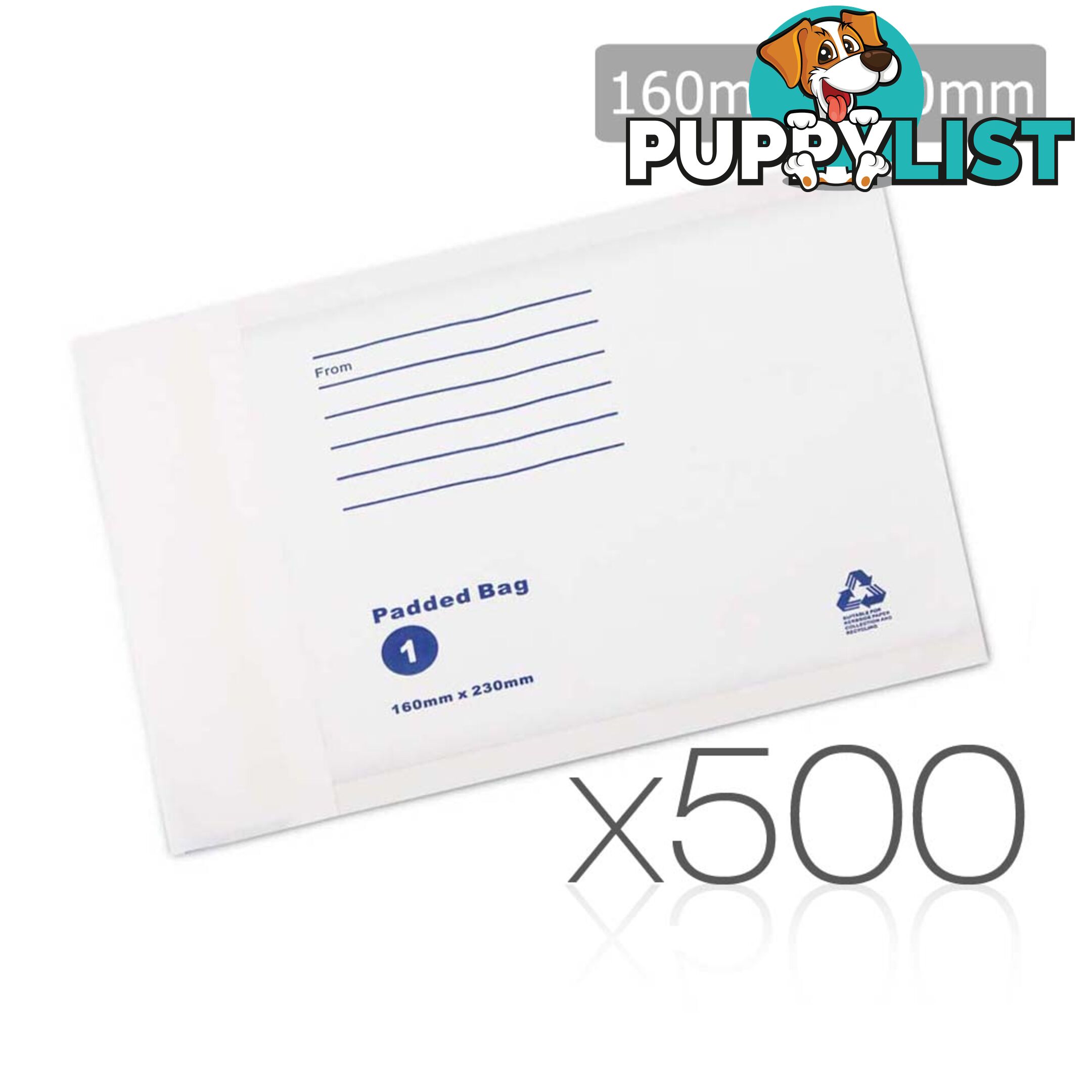 Bubble Padded Mail Envelopes 500pcs 160mm x 230mm