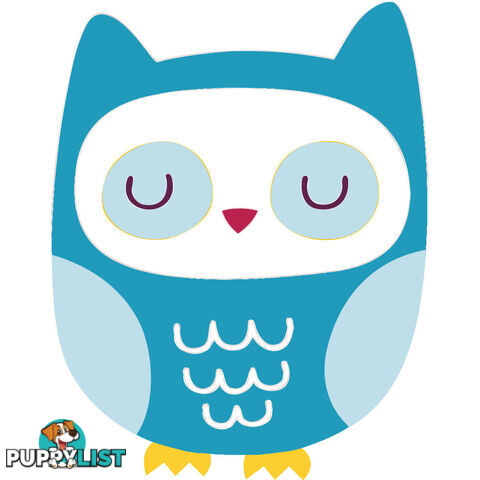 10 X Blue Owl Wall Stickers - Totally Movable and Reusable