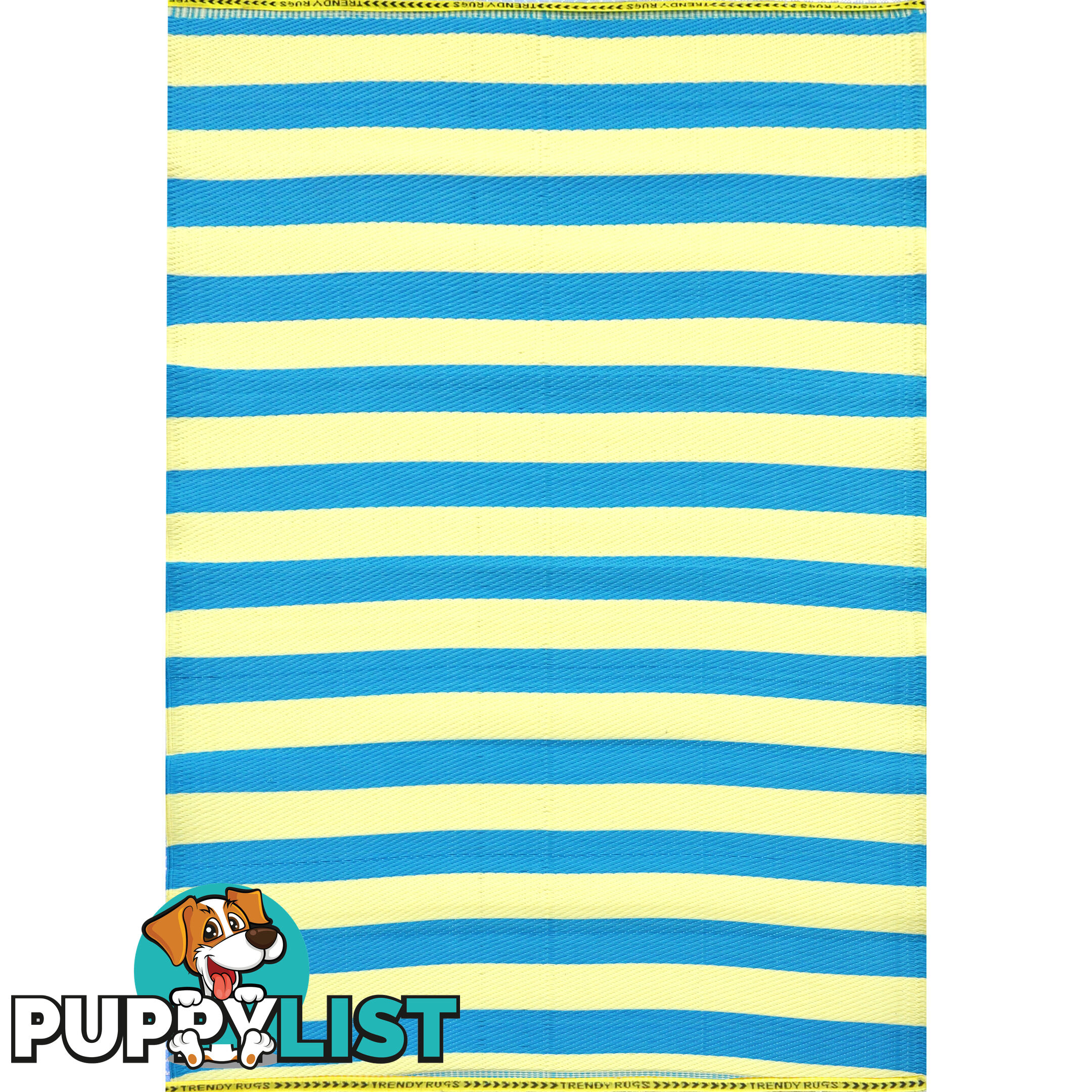 STRIPES Rug Blue & Cream 150x240cm