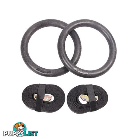 Gymnastic Gym Rings Hoop Crossfit Exercise Fitness Home Workout Dip Pair Bars