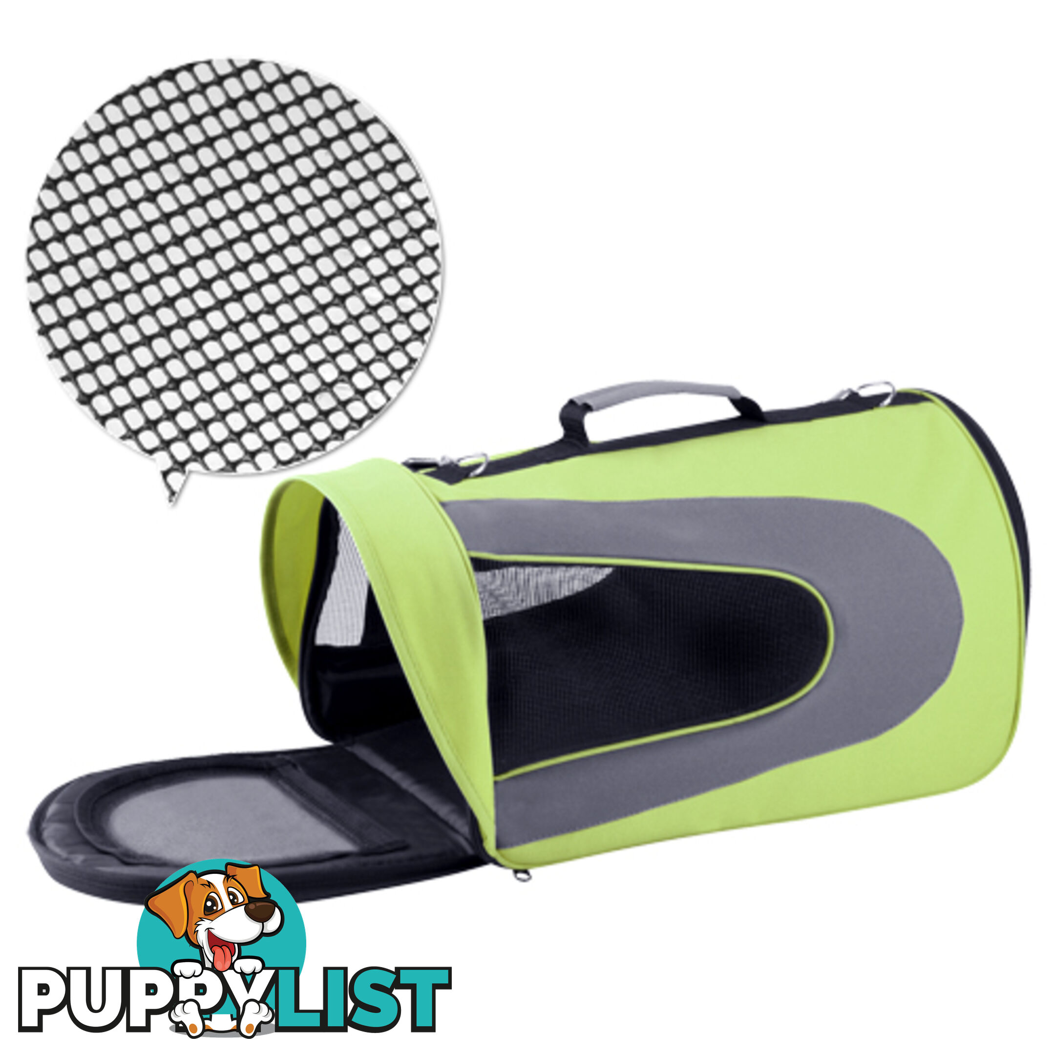 Pet Dog Cat Carrier Travel Bag Large Lime Green