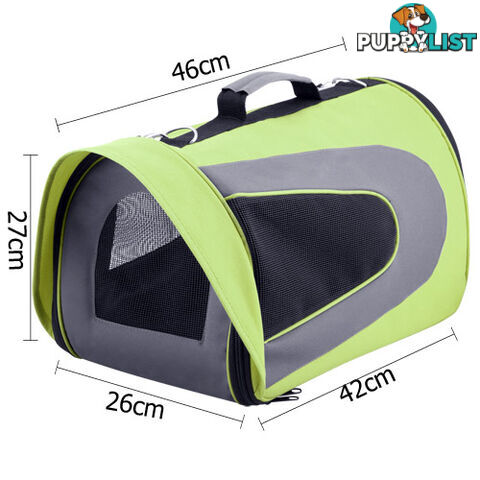 Pet Dog Cat Carrier Travel Bag Large Lime Green