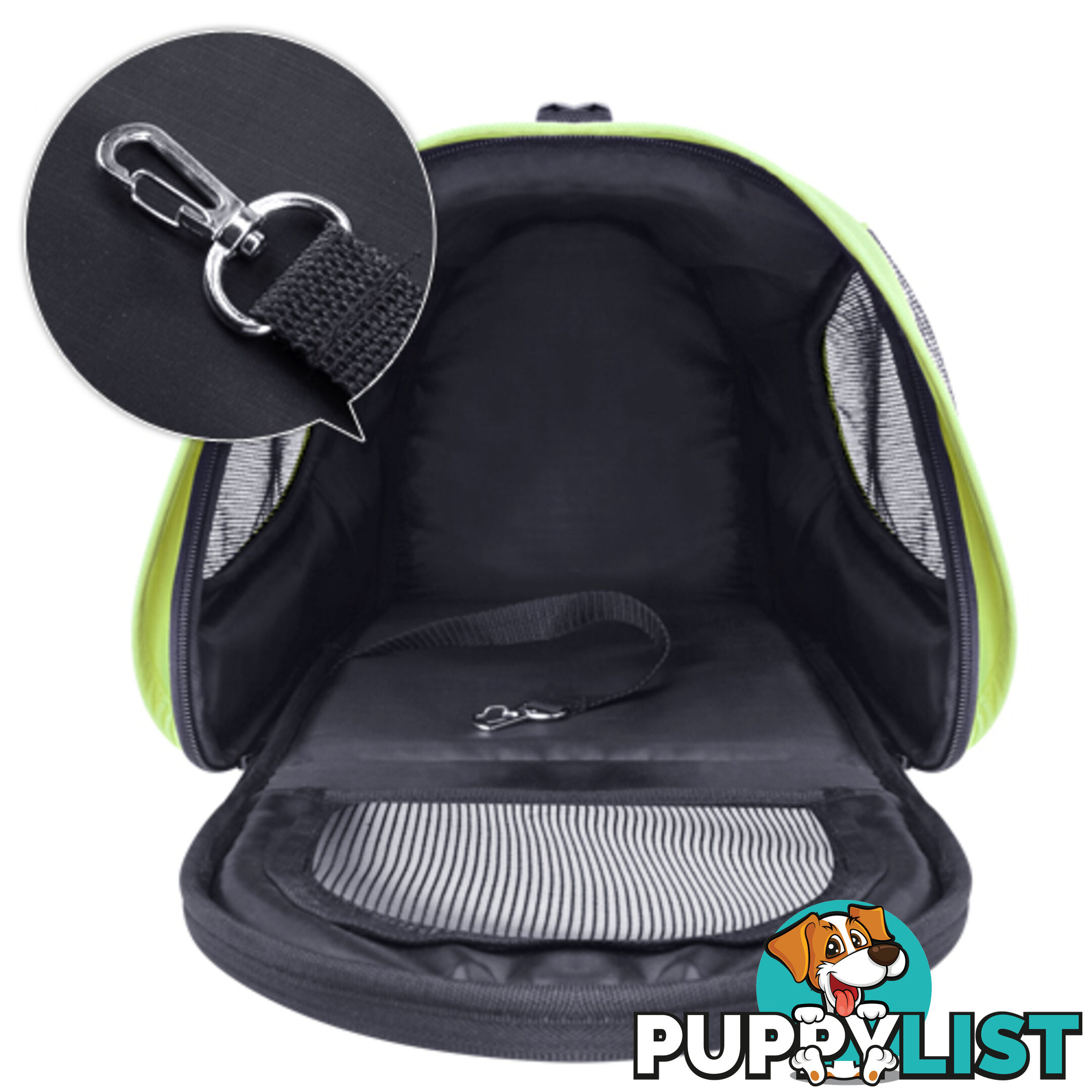 Pet Dog Cat Carrier Travel Bag Large Lime Green