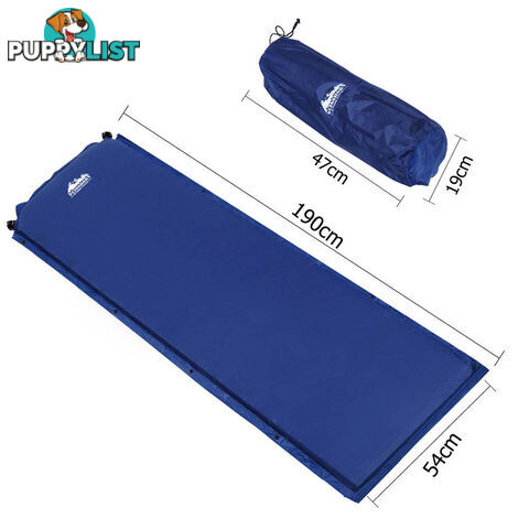 Self inflating Mattress Single 6cm Blue