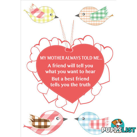 Medium Size My Mother Told Me Wall Sticker Quotes - Totally Movable