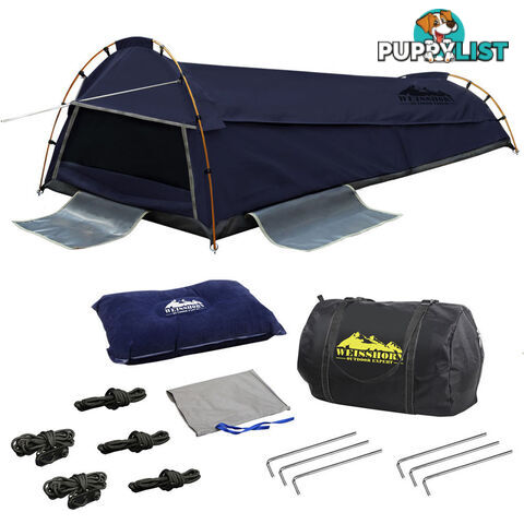 Deluxe King Single Swag Camping Swag Navy