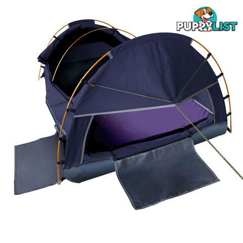 Deluxe King Single Swag Camping Swag Navy