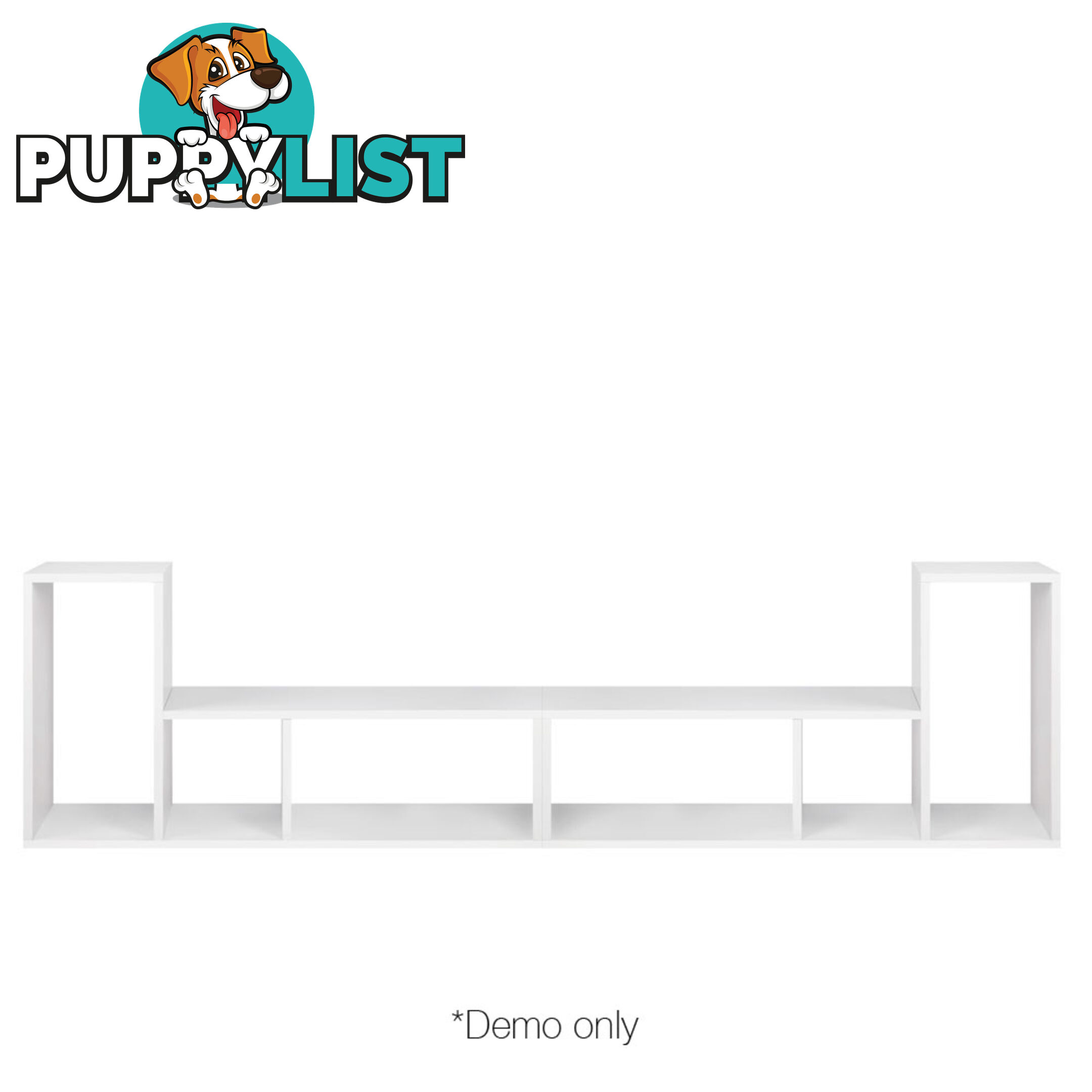 DIY L Shaped Display Shelf - White