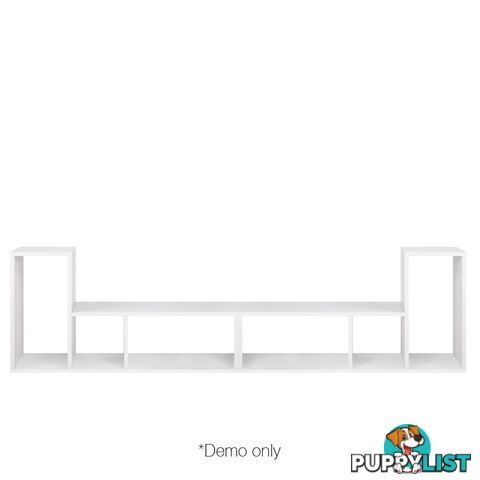 DIY L Shaped Display Shelf - White