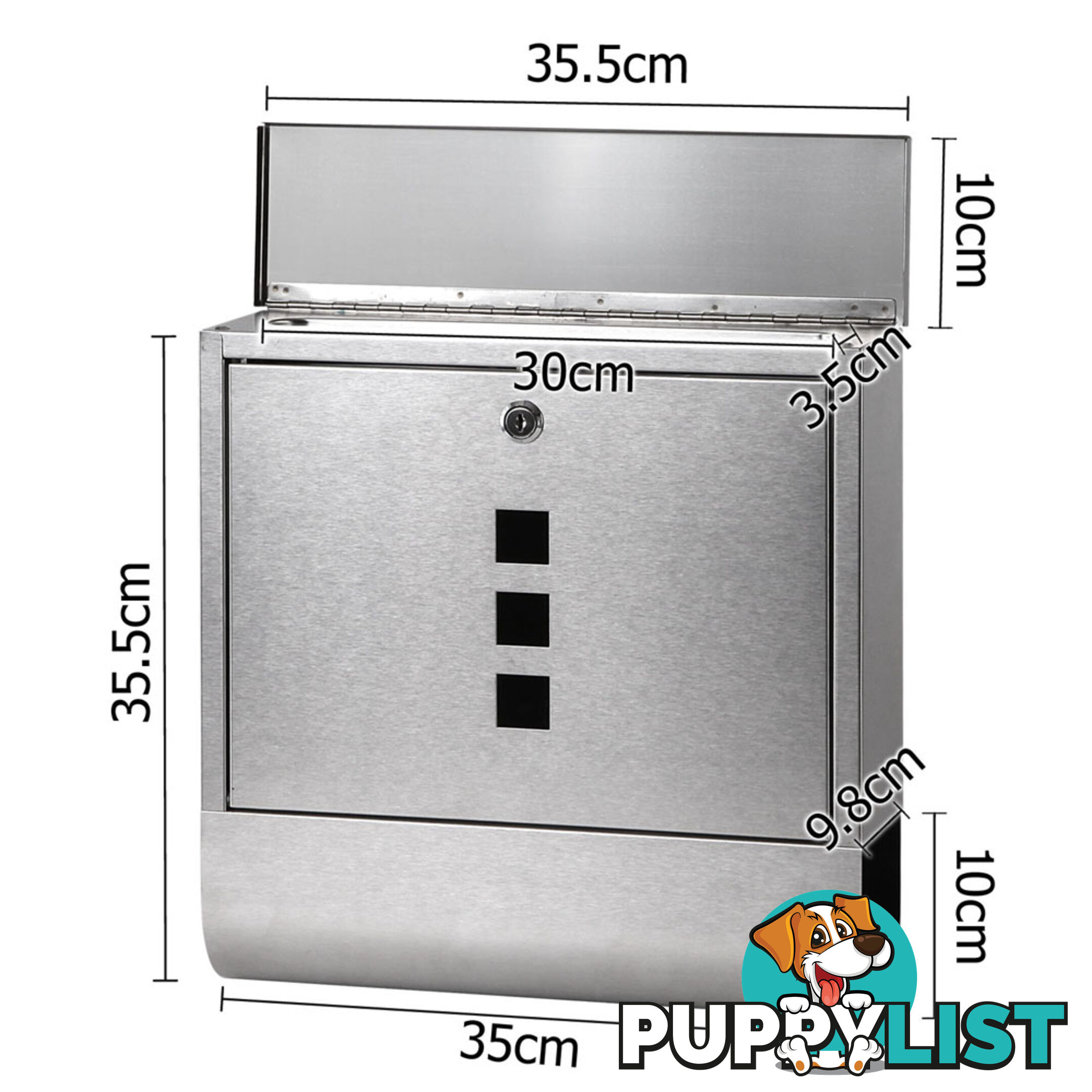 Stainless Steel Wall Mount Mail Letter Box