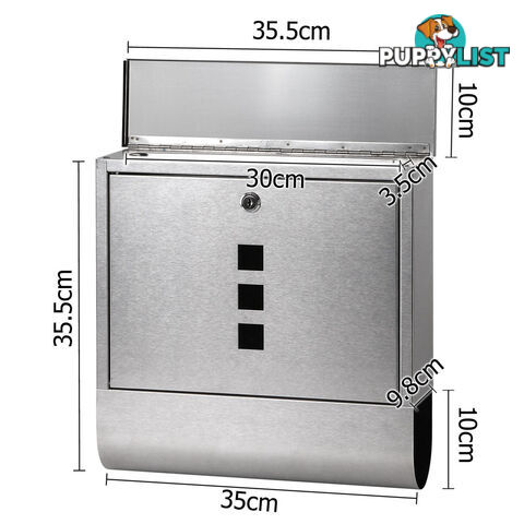 Stainless Steel Wall Mount Mail Letter Box