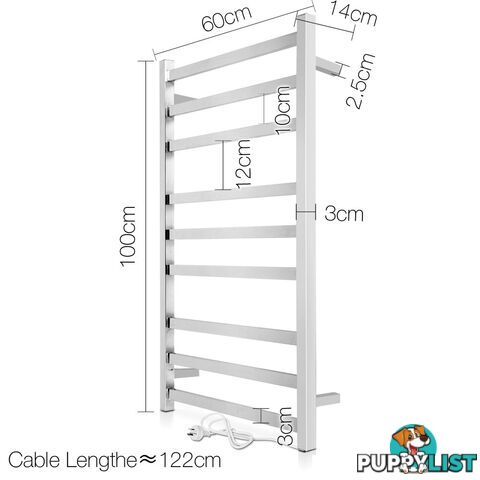 Electric Heated Towel Rack Rail Bar for Bathroom