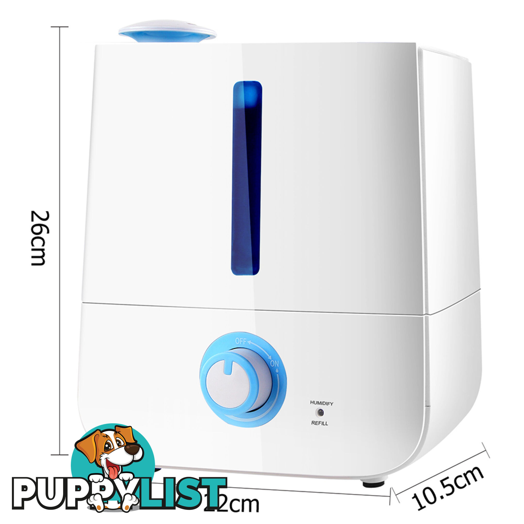 3L Ultrasonic Cool Mist Air Humidifier