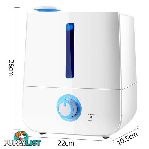 3L Ultrasonic Cool Mist Air Humidifier