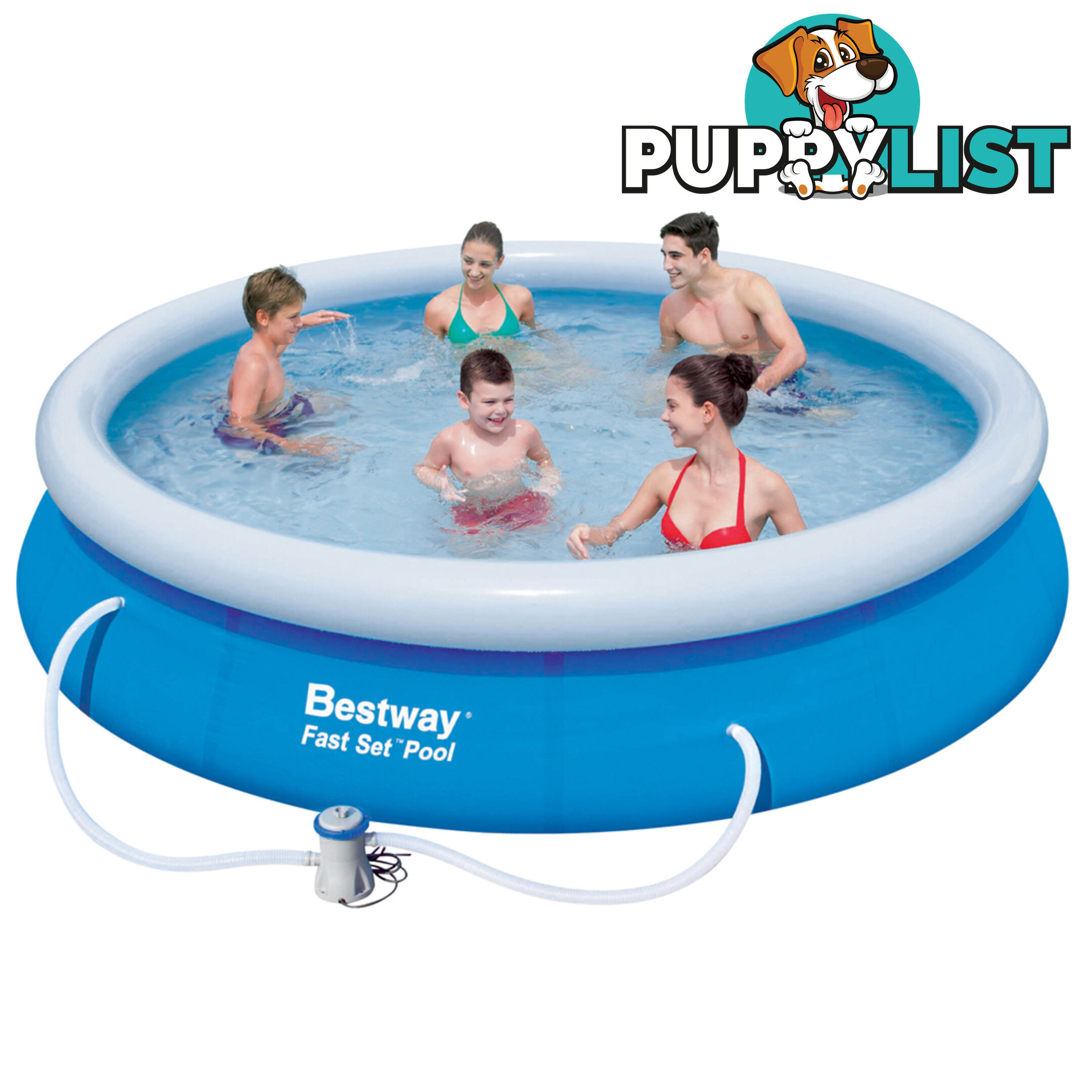 Bestway Above Ground Fast Set Swimming Pool Blue