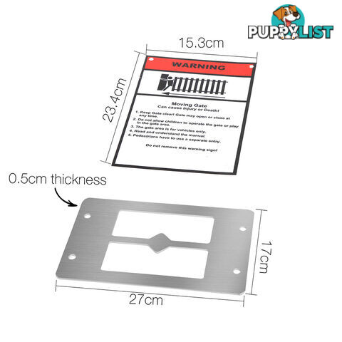 1800kg  LockMaster Automatic Sliding Gate Opener with 2 Remote Controllers