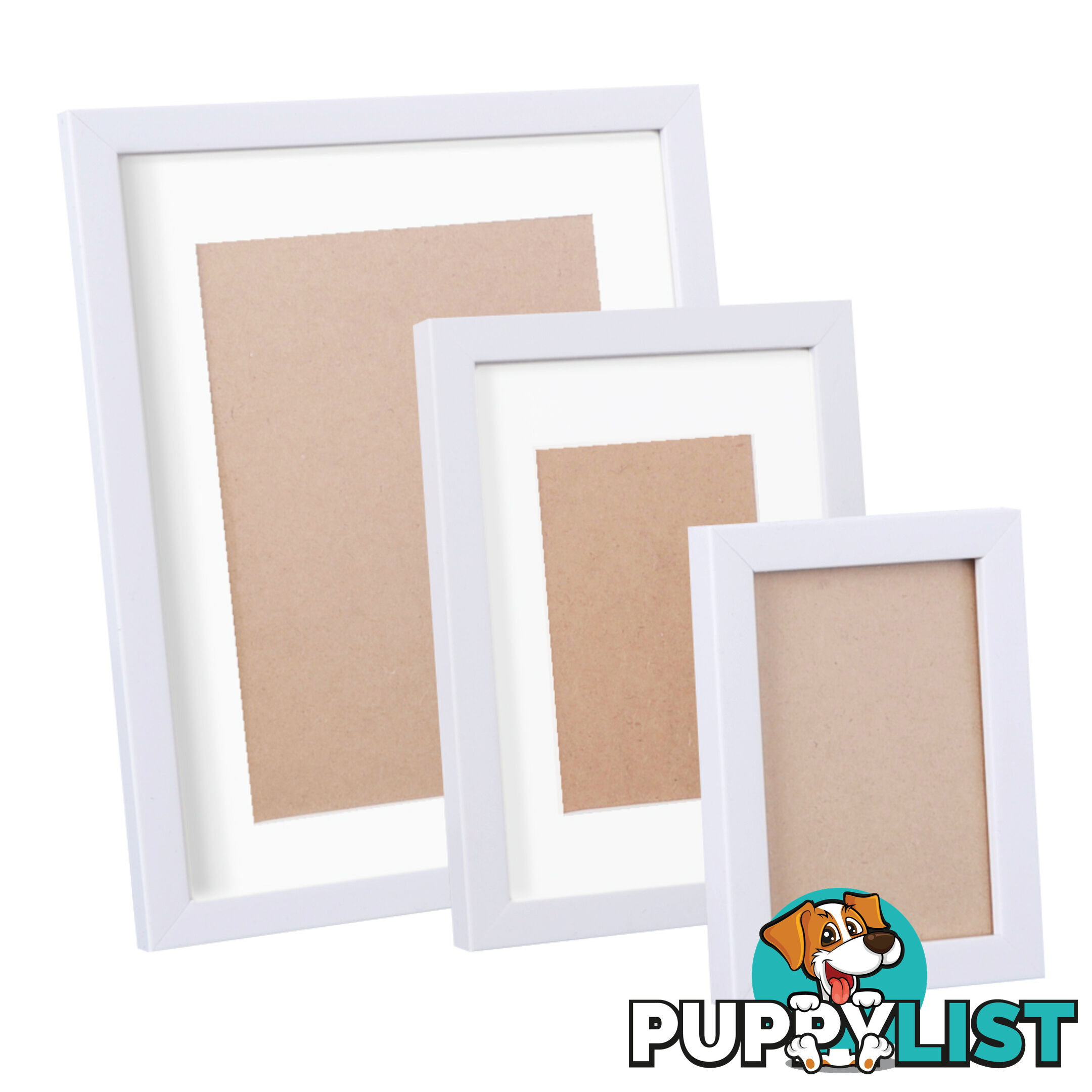 17 pcs Photo Frames Set Wall White