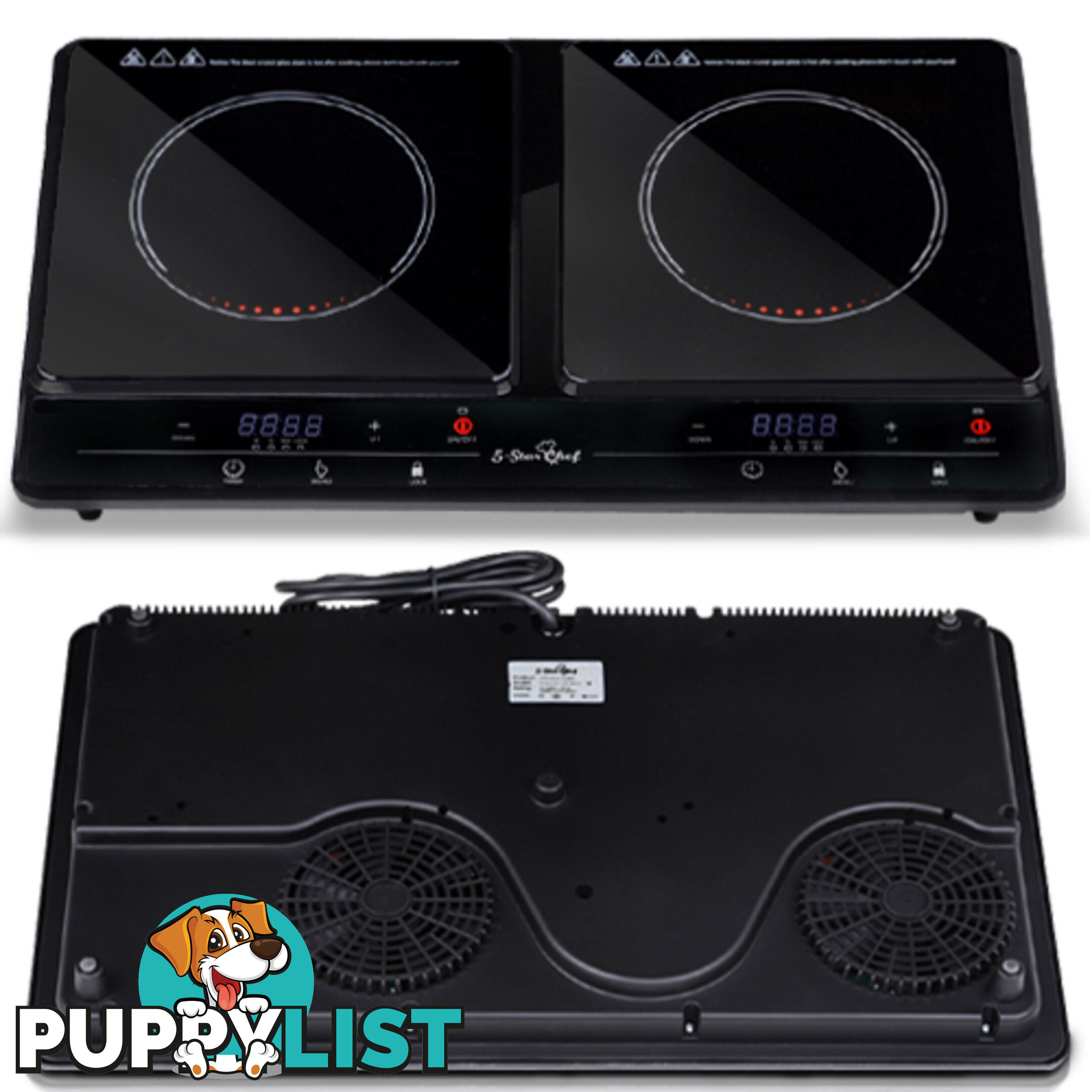 5 Star Chef Induction Cooktop Portable Duo