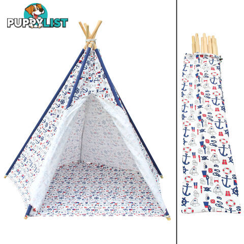 5 Poles Teepee Tent w/ Storage Bag