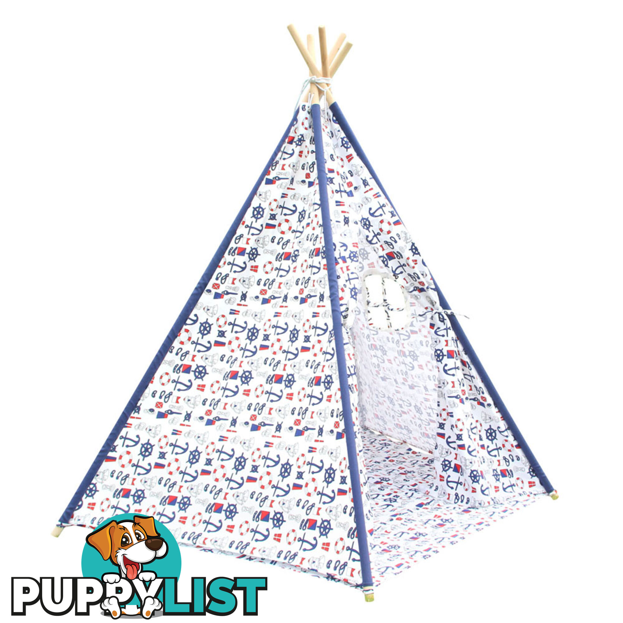 5 Poles Teepee Tent w/ Storage Bag