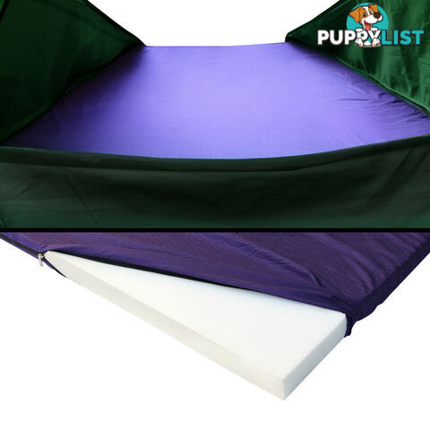 Double Camping Canvas Swag Tent Green w/ Air Pillow