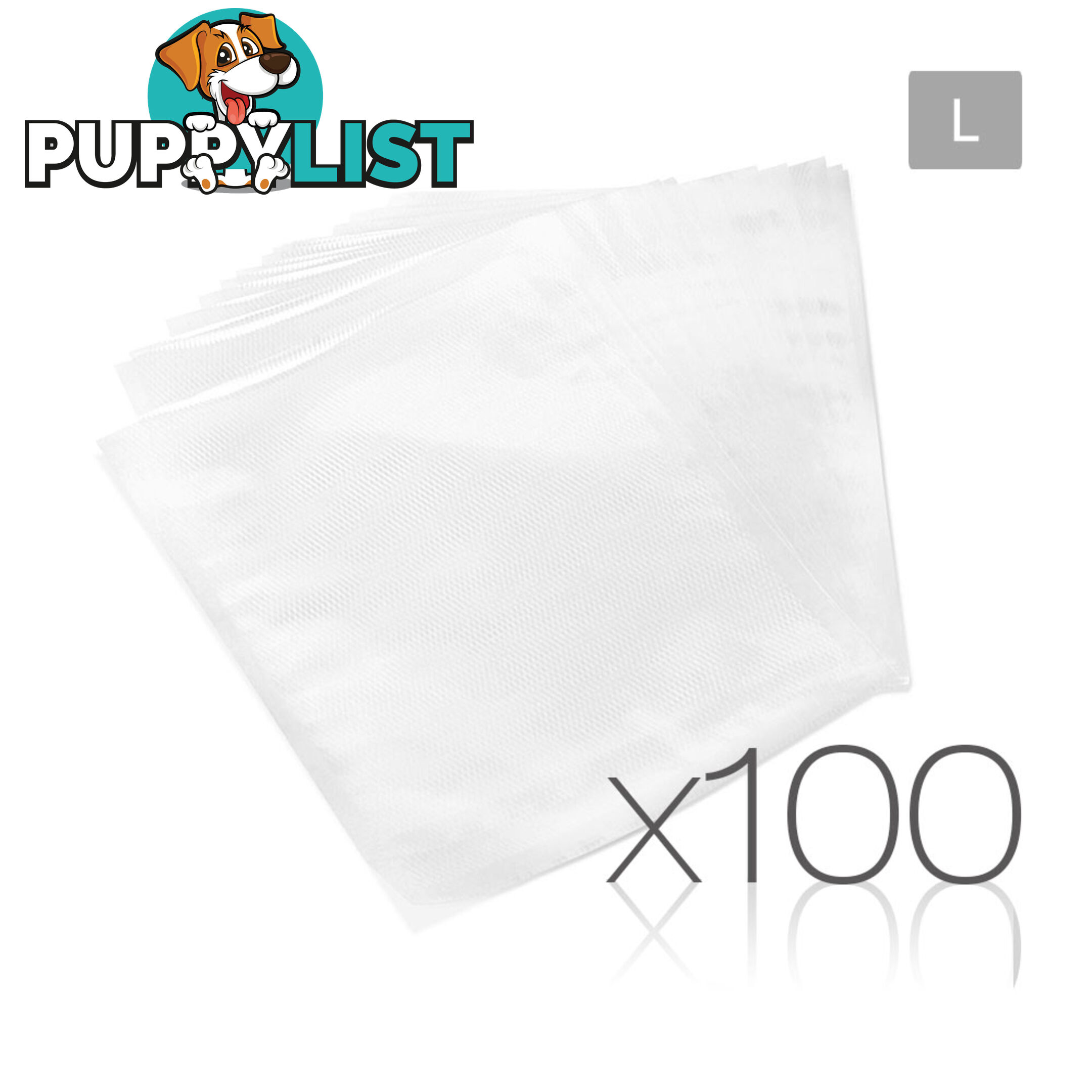 100 Food Sealer Bags: 28 x 40cm