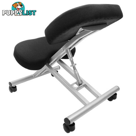 Adjustable Kneeling Chair Office Stool Silver