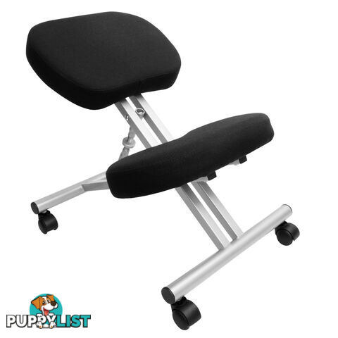 Adjustable Kneeling Chair Office Stool Silver