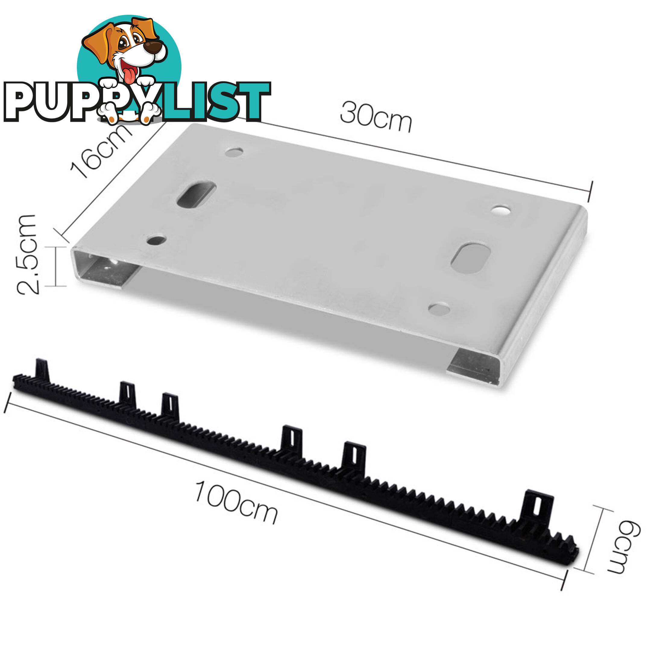 Automatic Sliding Gate Opener with 2 Remote Controls