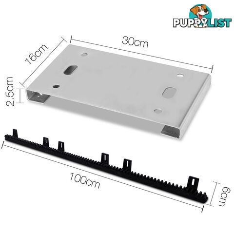 Automatic Sliding Gate Opener with 2 Remote Controls