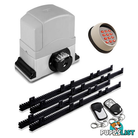 Automatic Sliding Gate Opener with 2 Remote Controls