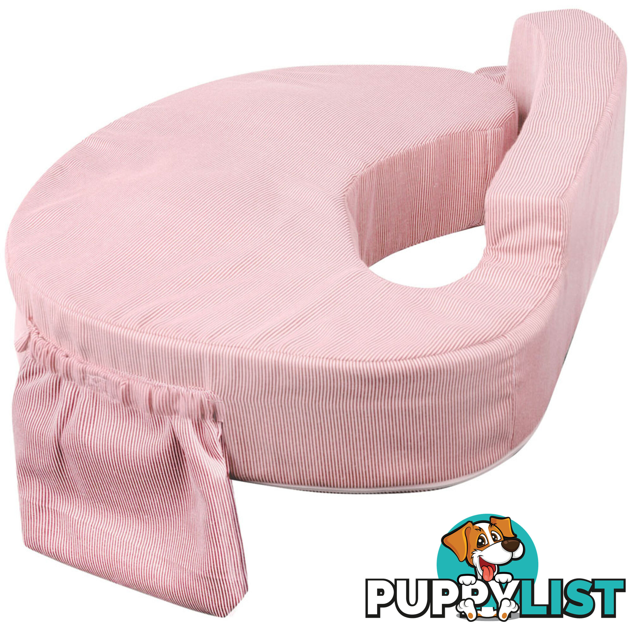 Baby Breast Feeding Support Memory Foam Pillow w/ Zip Cover Pink