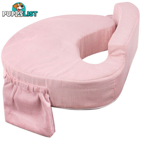 Baby Breast Feeding Support Memory Foam Pillow w/ Zip Cover Pink