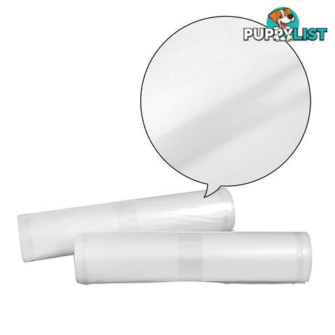 Set of 10 Vacuum Food Sealer Storage Rolls 6m x 22cm