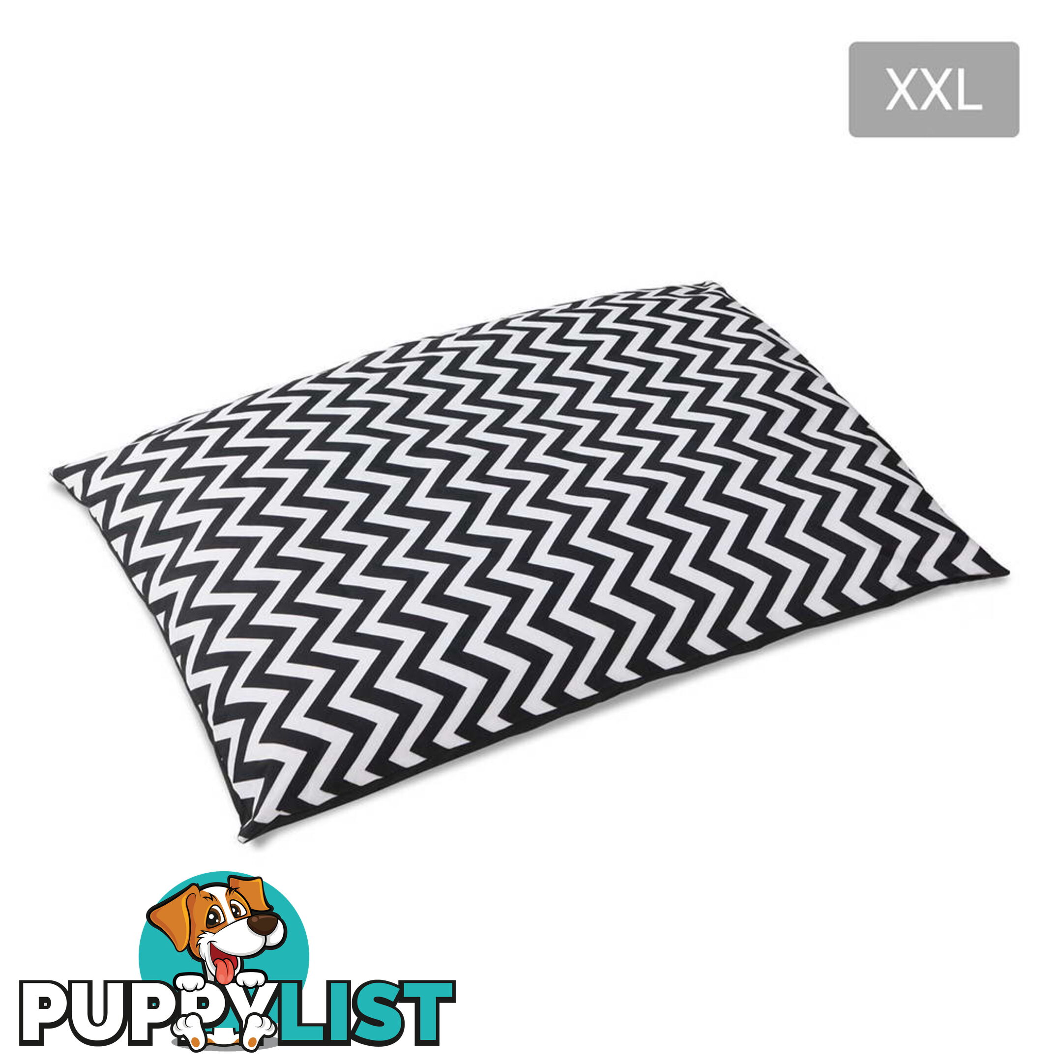 Washable Wavy Stripe Heavy Duty Pet Bed - XXLarge